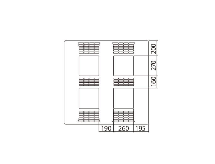 11型プラスチック製パレット片面二方